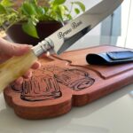 FACA ARTESANAL COM 8 POLEGADAS - CABO CLARO